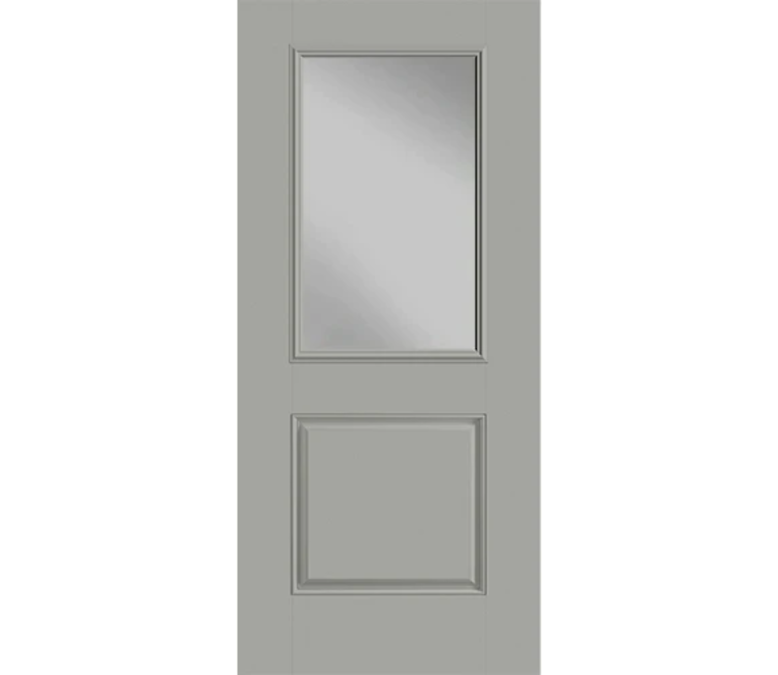 Gulf Shores Half Light 1 Panel Fiberglass Entry Door