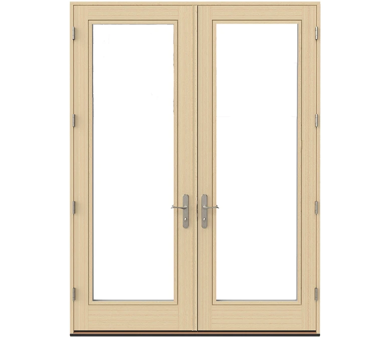 Gulf Shores Pella Lifestyle Series Wood Double Hinged Patio Doors